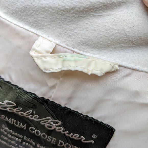 Eddie Bauer White Goosedown Vest Size XL Extra-Large - Picture 4 of 4